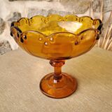 Amber glass cup