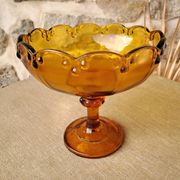 Amber glass cup