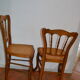 Ensemble de 5 chaises cannées en hêtre
