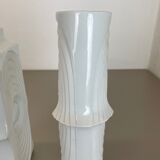 Set of 2 original porcelain op art vase made by Royal Bavaria Kpm Germany, 1970s
