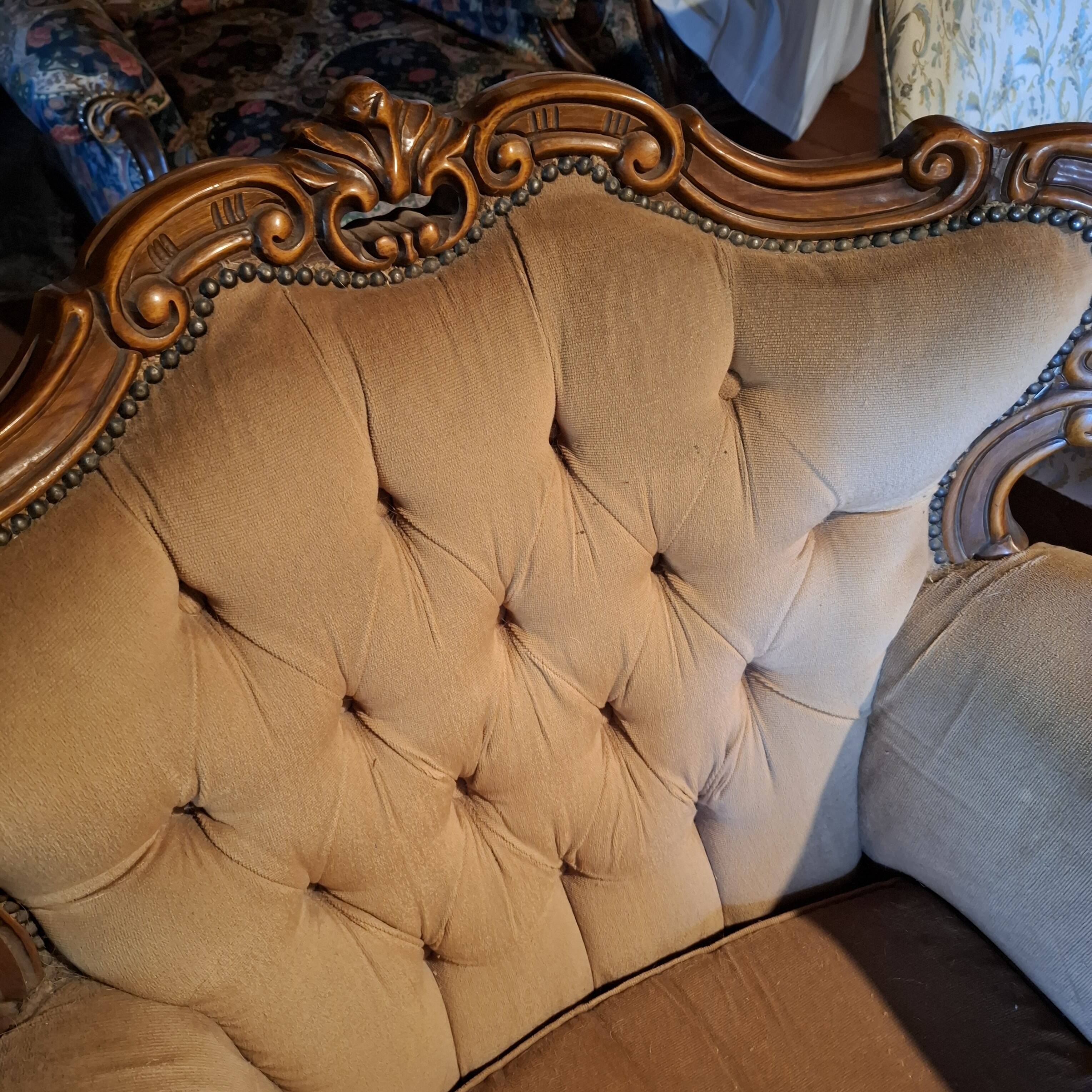 Antique bergère armchair