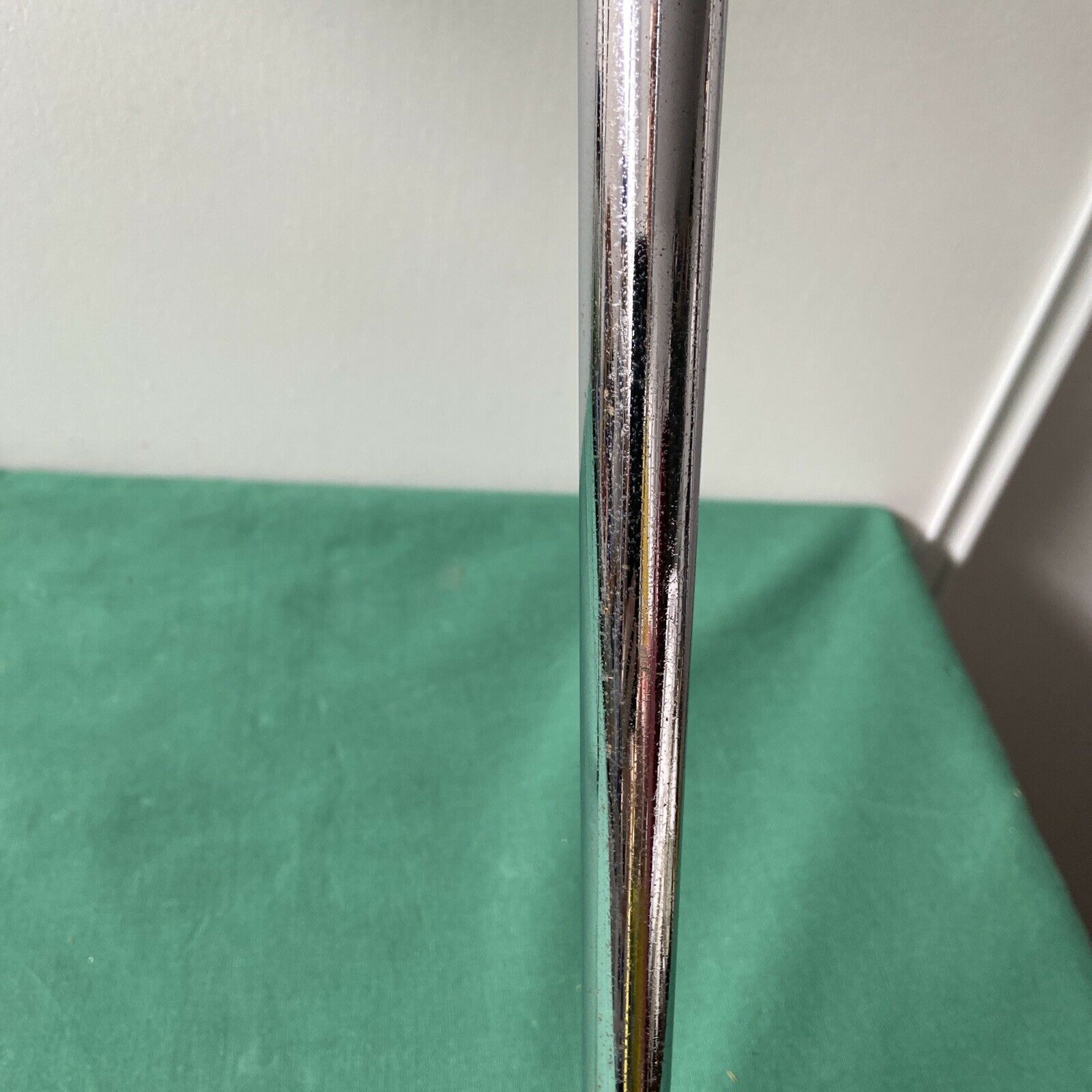 White stool in formica and metal