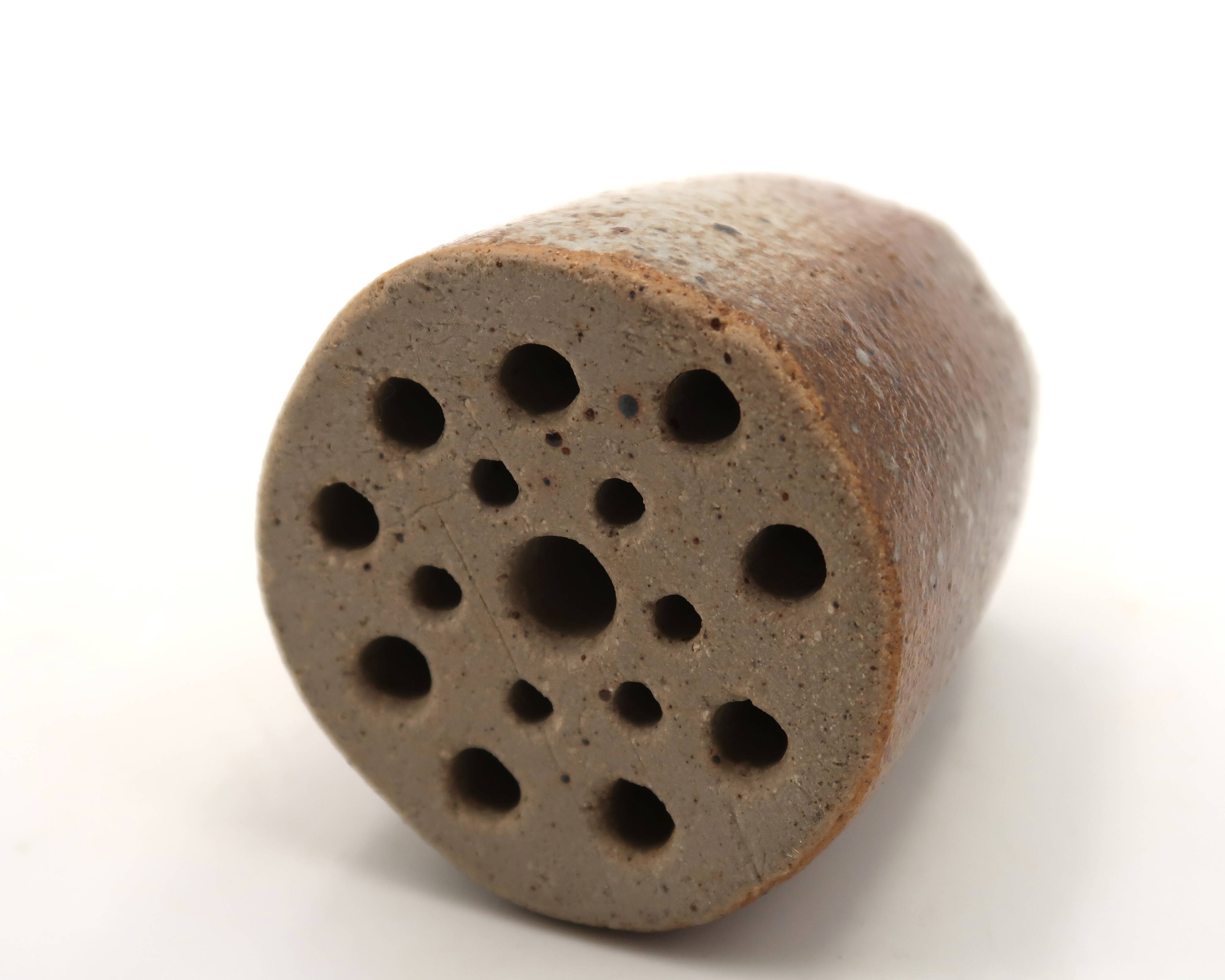 Flower vase signed in stoneware, 1960s.