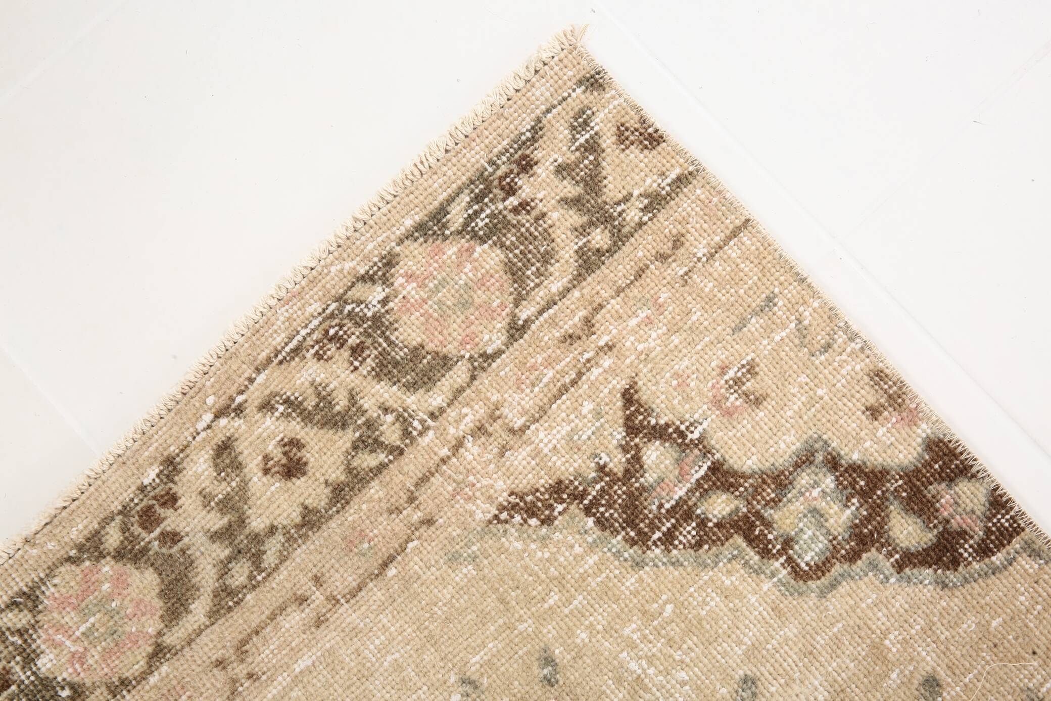 3x12 Brown & Beige Classic Persian Runner Rug, 90x379Cm