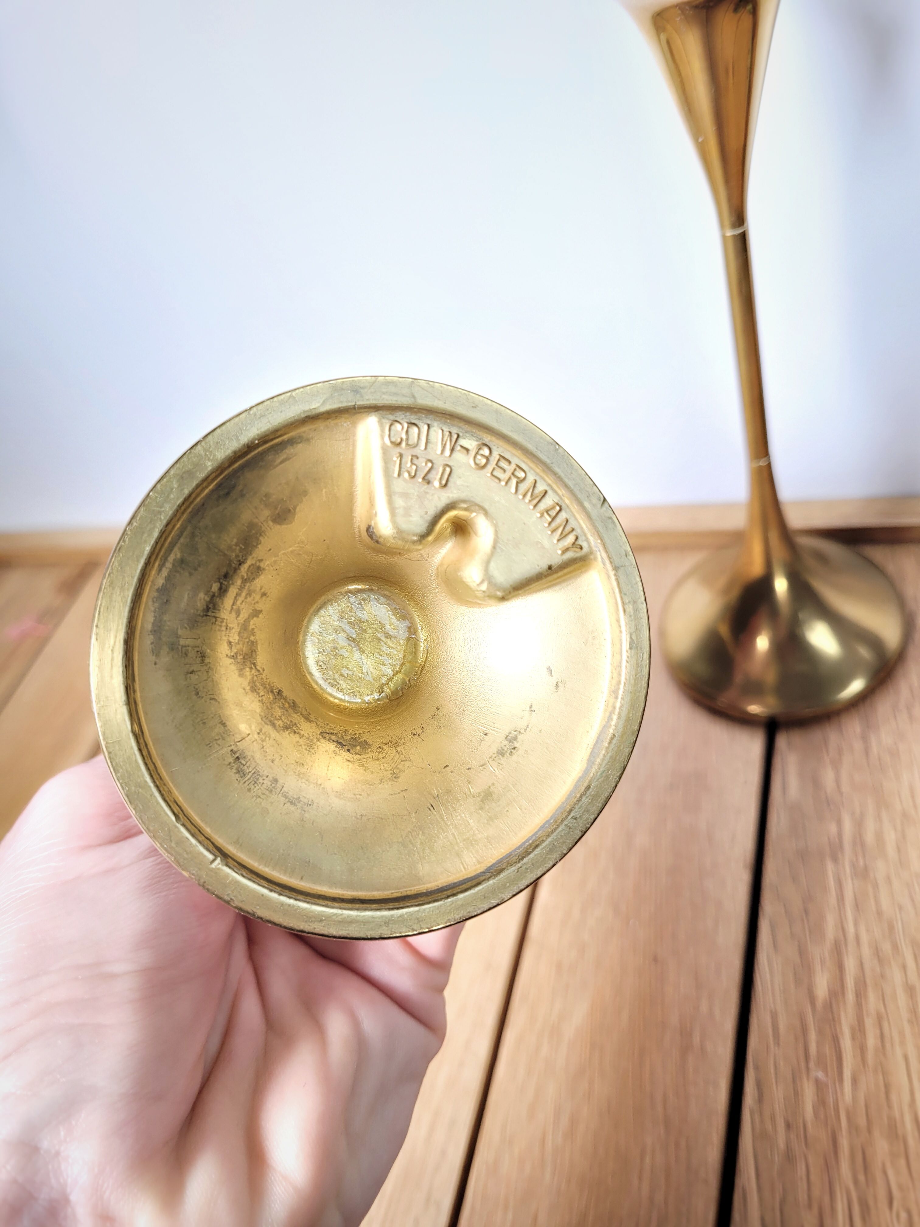 Pair oil lamps F. Andersen 70s