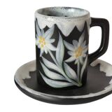 Duo of Vallauris Fourmaintraux cups