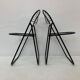 Set of 2 post modern wire chairs by Niels Gammelgaard for Ikea , 1980's