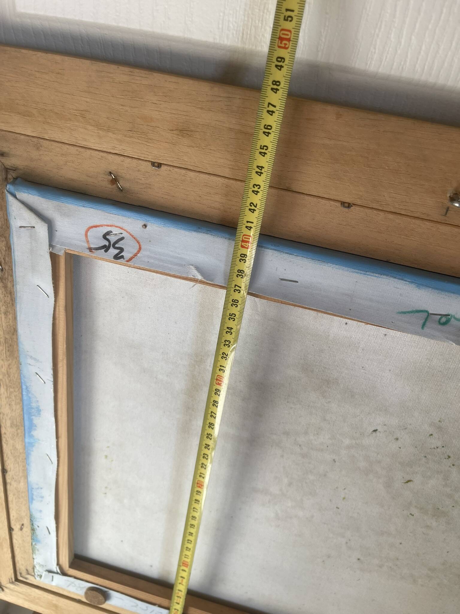 Old Oil Painting Canvas Sun Boat Sea Provence Sailor 50x40