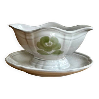 Sauceboat in earthenware, Niderviller