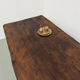 Brutalist farmhouse table in solid oak, 270 cm, 1920s.