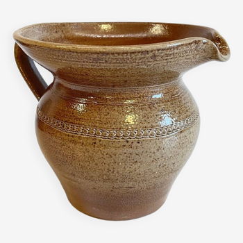 PITCHER in Vintage Enameled STONEWARE