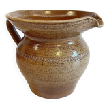 PITCHER in Vintage Enameled STONEWARE