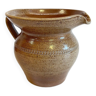 PITCHER in Vintage Enameled STONEWARE