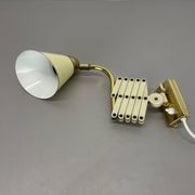 Original brass and metal scissors wall light by SIS Leuchten, Germany, 1950s.