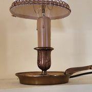 Lampe de chevet  en bronze - bougeoir  à main