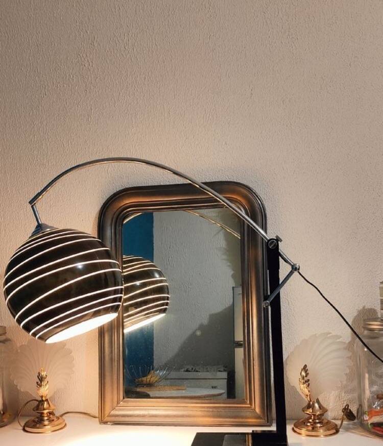 Lampe arc vintage 1980