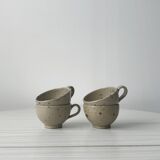 Pyrite 'quail shell' ceramic stoneware mugs