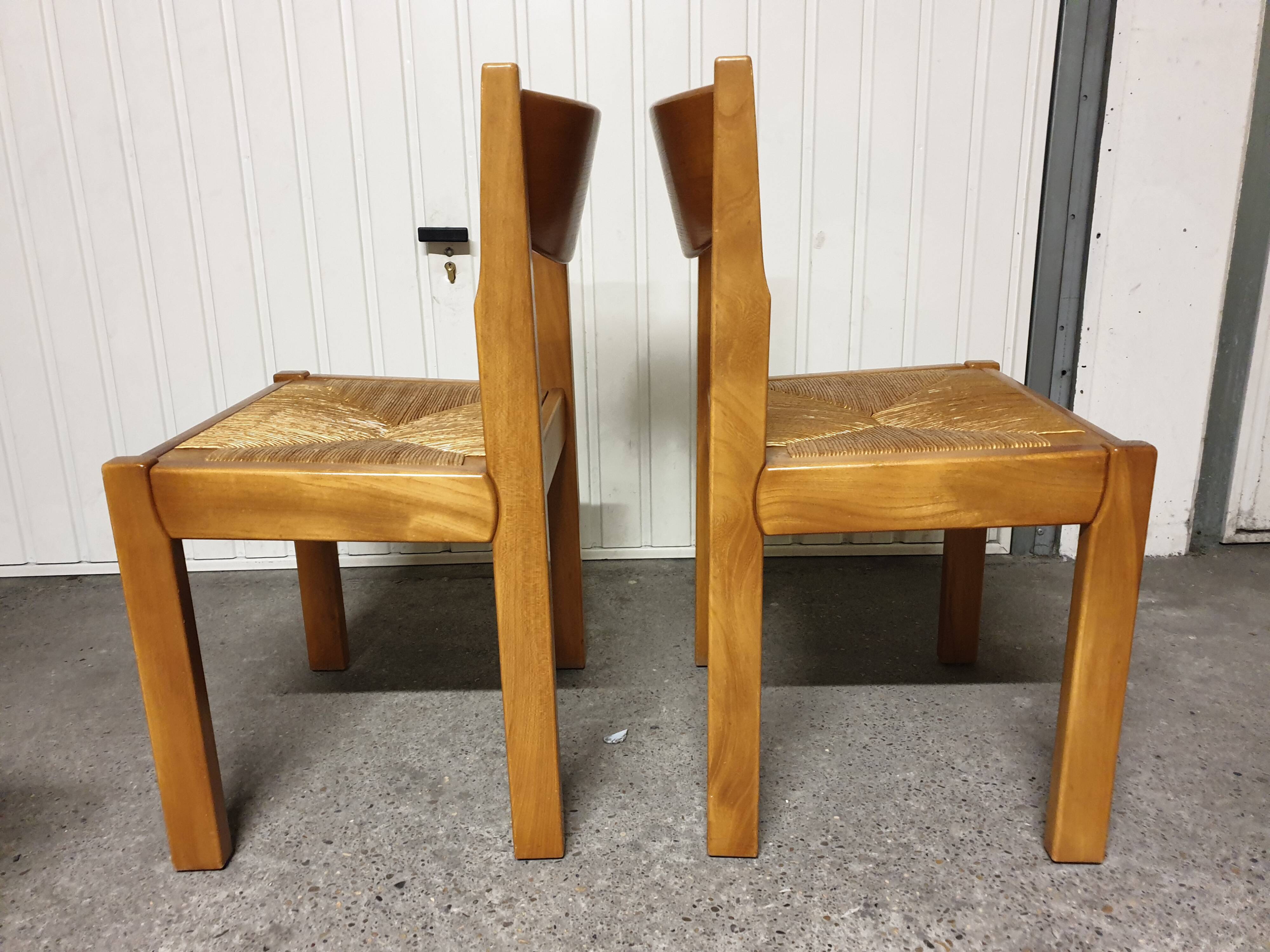 Set of 4 Luigi Gorgoni chairs 1980