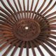 Handcrafted fruit dish 1960 solid wood unique piece