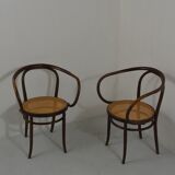 Pair of Thonet armchairs mod. 209 known as Le Corbusier