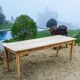 Solid oak farmhouse table 220 X 80 cm