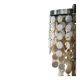 Art Deco table lamp with a mother-of-pearl top and Funkis-style frame.