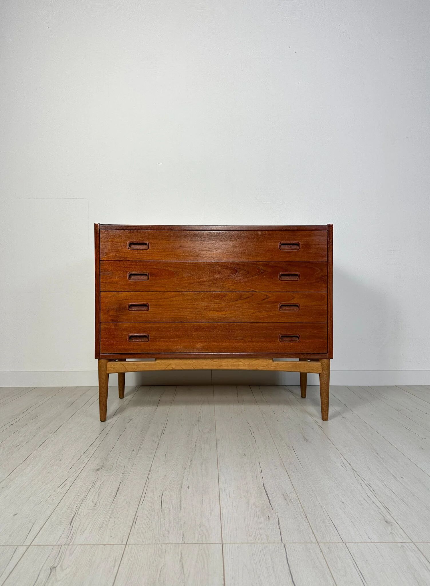 1960s vintage Danish design teak chest of drawers by Arne Hovmand Olsen for Mogens Kold
