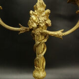 Paire de bougeoirs style Louis XVI du XIXe