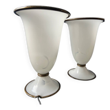 Paire de lampes de table Barovier & Toso Primavera, Italie, années 1970