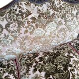 Divano et poltrone en style baroque piémontais en legno intagliato a mano e