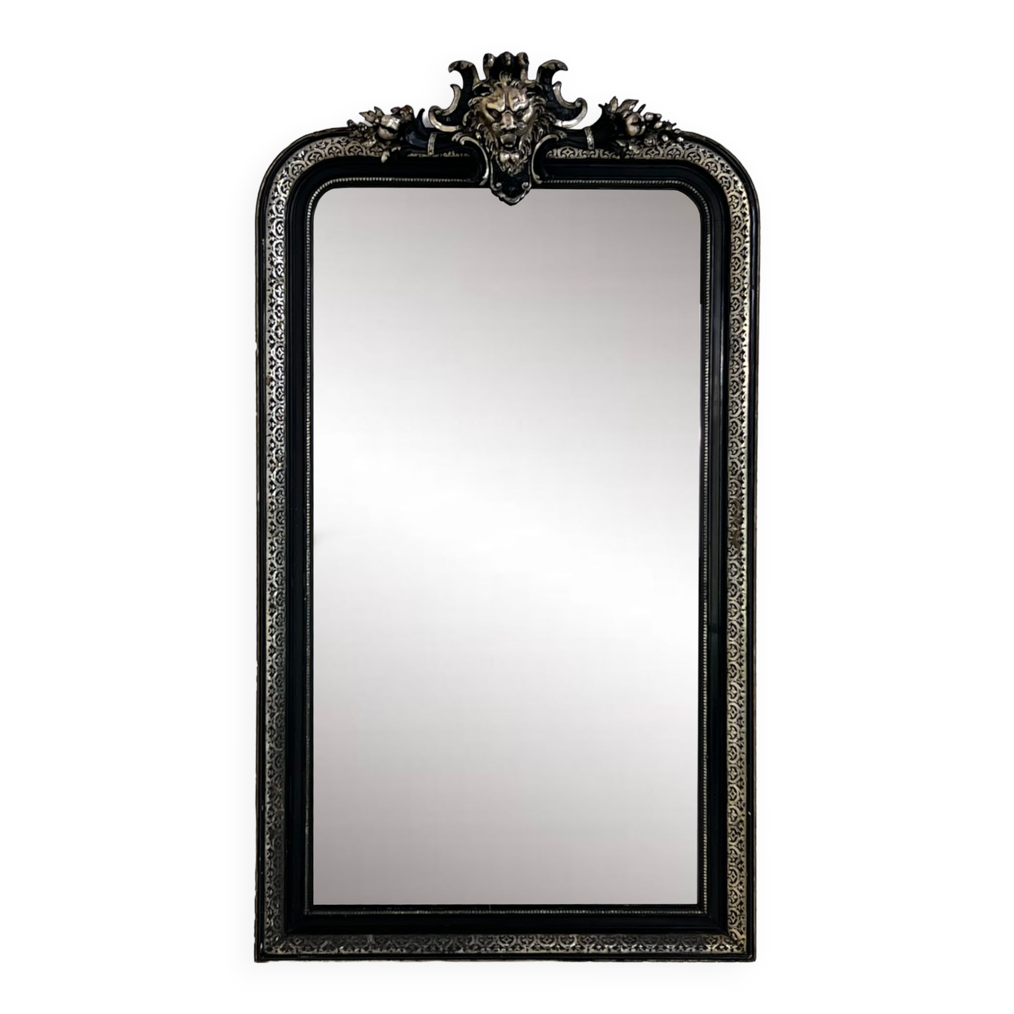 Old wooden mirror in Baroque or Napoleonic style