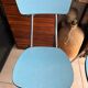 Pair of vintage blue Formica chairs