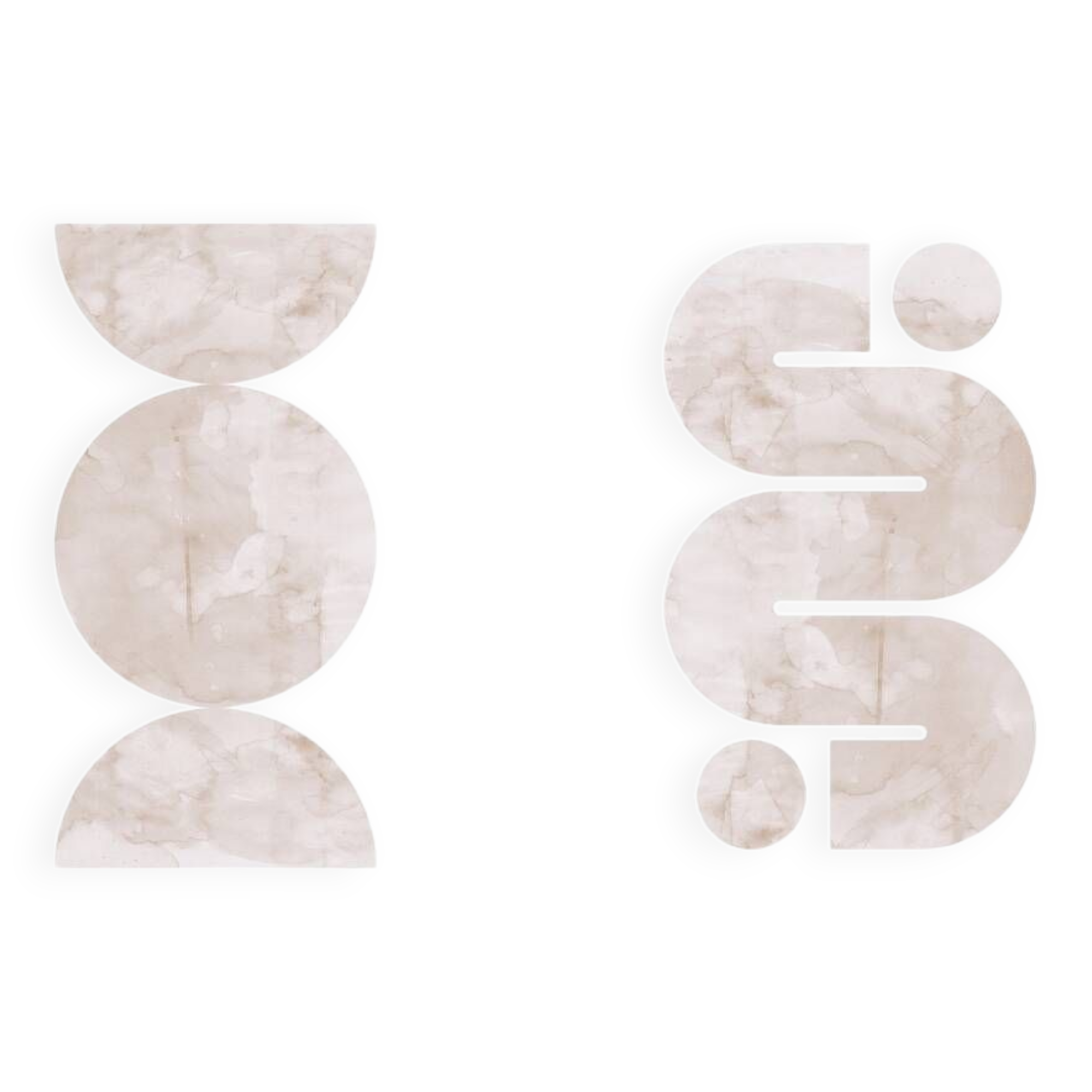 2 geometric art prints. (42x59.4cm)