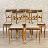 19th Century English Chairs in Sheraton Style, Set of 5