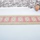 Tapis de couloir Oushak floral vintage noué à la main sku 3349