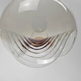 Lampe suspendue en verre de Murano effet brume en forme de vague