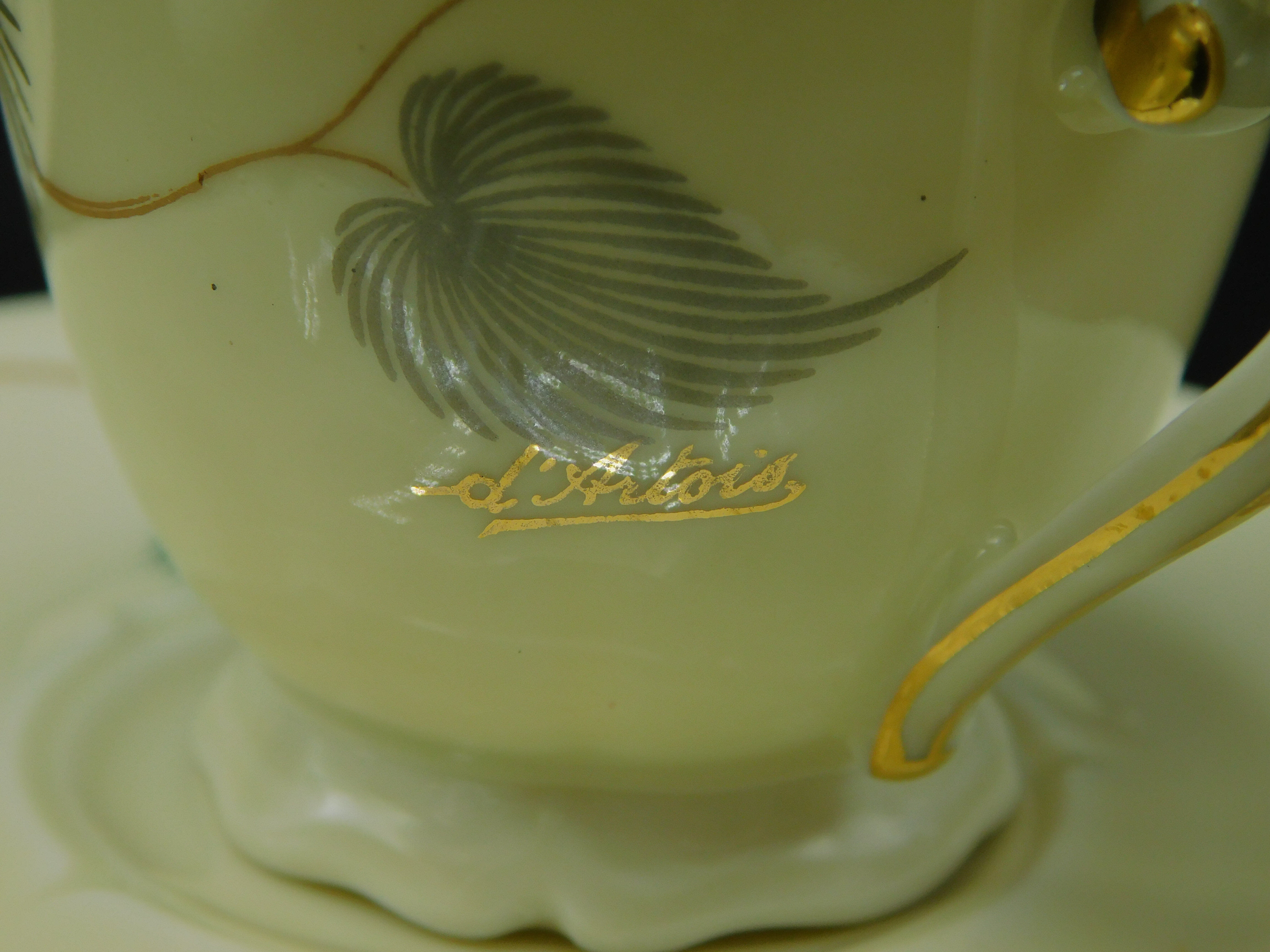 Coffee cups - Royal factory of Limoges D'Artois