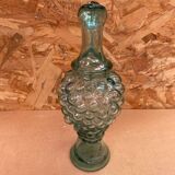 Antique glass pitcher ewer grape cluster shape vintage
