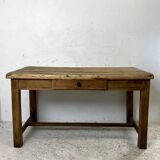 Solid wood farm table