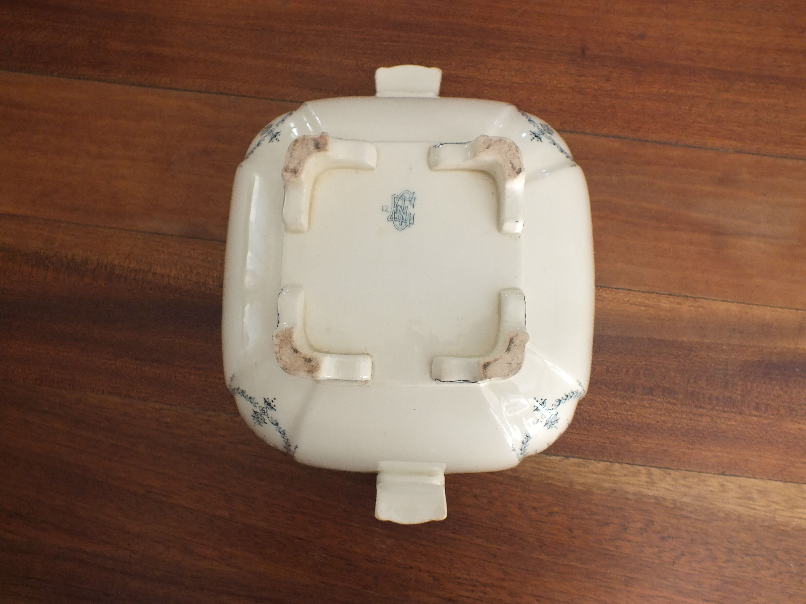 Iron earth tureen Gien XIXth