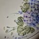 Porcelain pie dish Hutschenreuther 1814 hand-painted table.