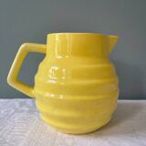 Ancien pichet jaune Ste Amandinoise St Amand