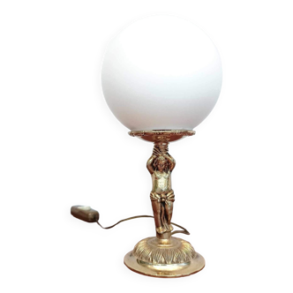 Antique angel lamp