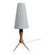 wood smalll table lamp 1960s
