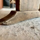 Pair of wooden farm benches