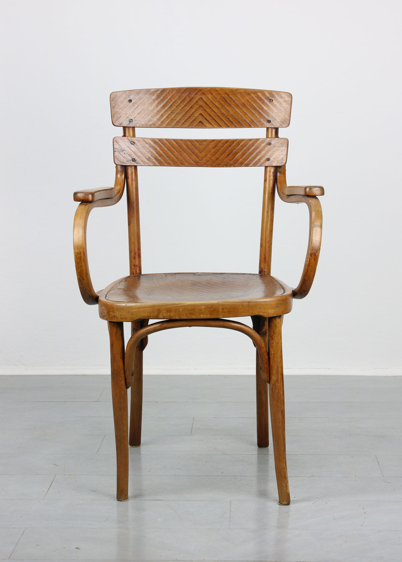 Antique bentwood armchair