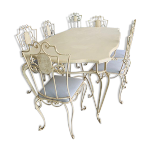 Table et 6 chaises néo-classique