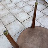 Table bouillotte ancienne style louis xvi plateau marbre