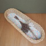 Rattan pan pattern vintage flowers