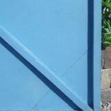 Antique H205xL103 curved iron gate door with mailbox